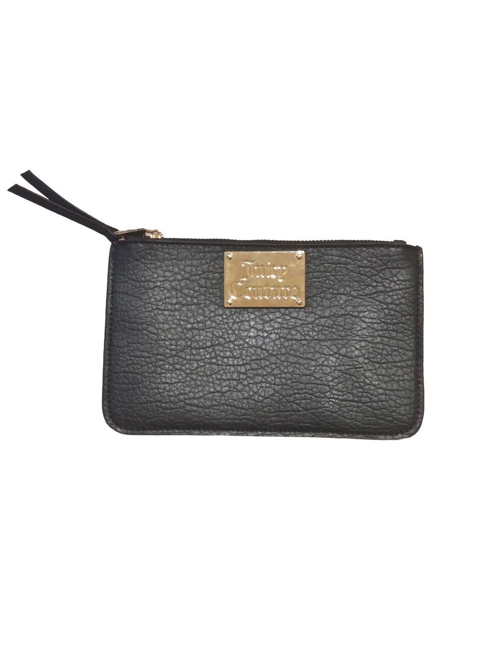 Juicy Couture Black Leather Pouch Wallet